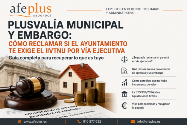 Embargo por plusvalía municipal y reclamación del IIVTNU en vía ejecutiva