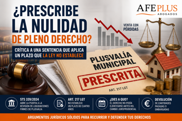 Sentencia sobre plusvalía municipal que considera prescrita la nulidad de pleno derecho del artículo 217 de la Ley General Tributaria